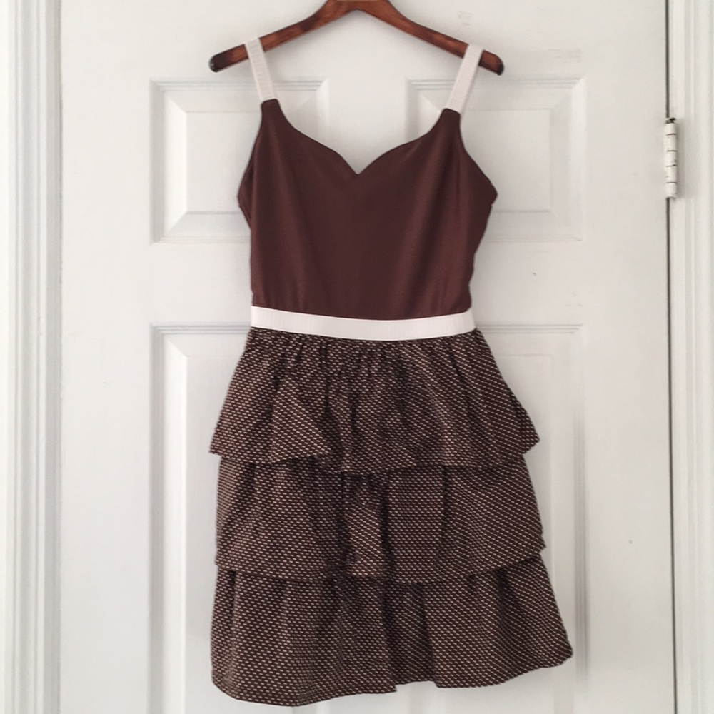 Polka Dot Dress with Multi tiered skirt